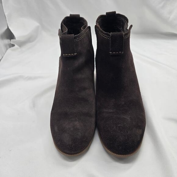Clarks Maypearl Daisy Ankle Booties Dark Chocolate Brown Size 8 - Picture 3 of 8